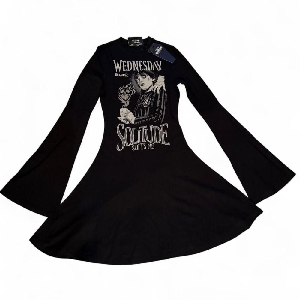 Killstar Women's Black and Navy Dress